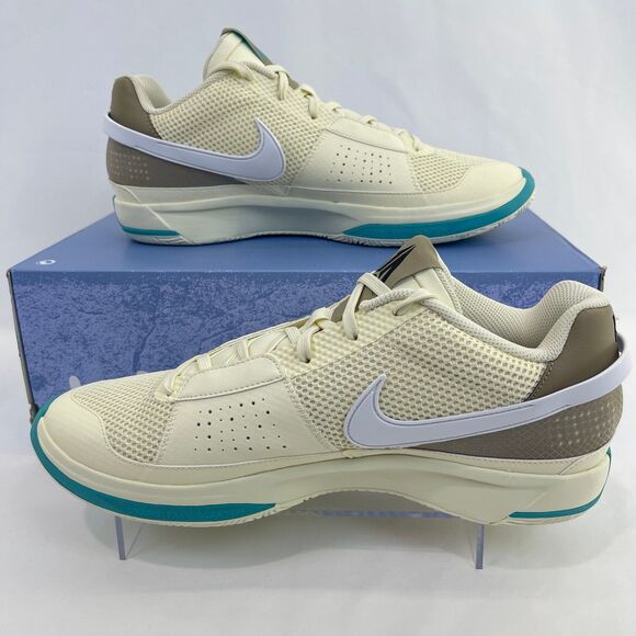 Nike Men's JA 1 DR8785-102 Coconut Mulk/Khaki-Black/Red/Dusty Cactus | Men's 13 - Picture 2 of 6